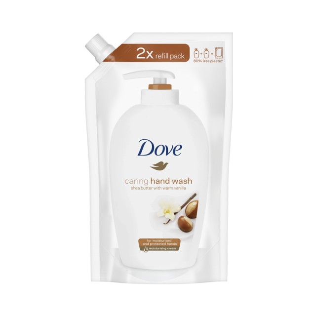 Dove Purely Pampering Shea Butter & Warm Vanilla, Ανταλλακτικό Υγρό Κρεμοσάπουνο, 500ml