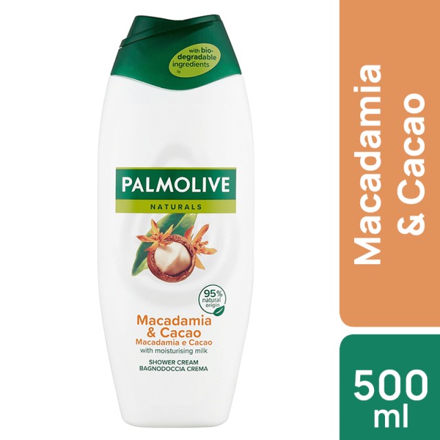 Palmolive Naturals Macadamia & Cacao Shower Cream, Αφρόλουτρο 500ml