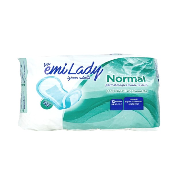 Emi Lady Normal, Σερβιέτες Ακράτειας, 12τμχ