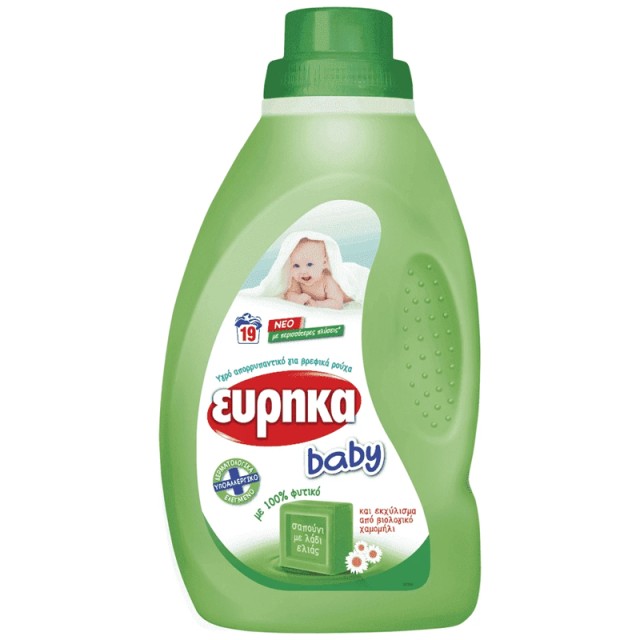 Εύρηκα Baby Υγρό Απορρυπαντικό Πλυντήριο Ρούχων, 19Μεζ 950ml
