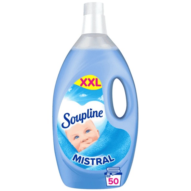 Soupline Mistral, Μαλακτικό Ρούχων, 50μεζ. 4lt