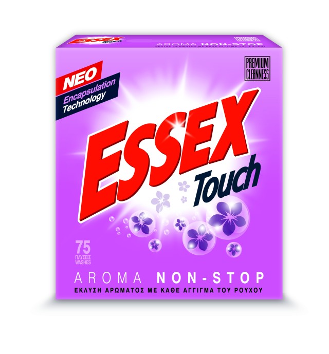 Essex Touch Σκόνη Πλυντηρίου Ρούχων, 75 μεζούρες 3,75kg