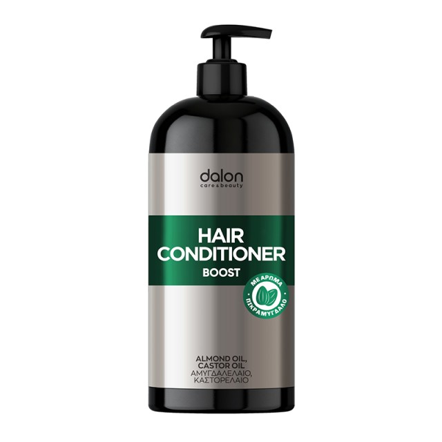 Dalon Boost Hair Conditioner, Μαλακτική Κρέμα για Βαθιά Ενυδάτωση & Θρέψη με Αμυγδαλέλαιο & Καστορέλαιο, 1000ml