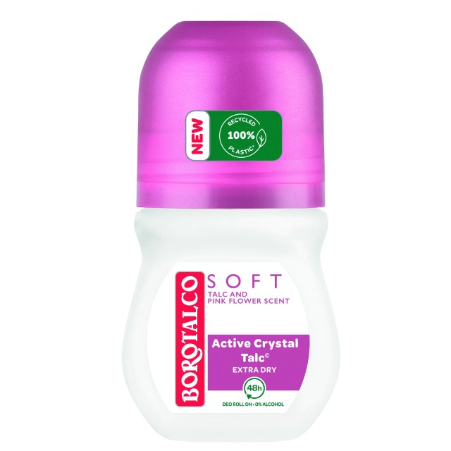 Borotalco Soft, Αποσμητικό Roll on, 50ml