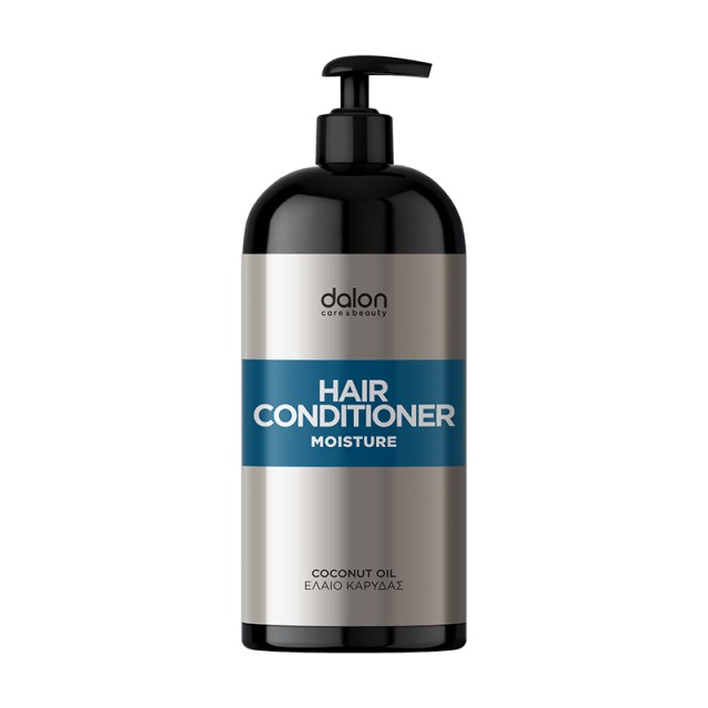 Dalon Hair Conditioner Moisture, Μαλακτική Κρέμα Μαλλιών Ενυδάτωσης με Έλαιο Καρύδας, 1000ml