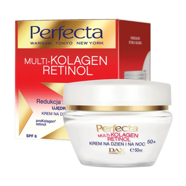 Perfecta SPF6 Multi Collagen Retinol 50+, Κρέμα Ημέρας & Νύχτας για Όλους τους Τύπους Δέρματος 50ml
