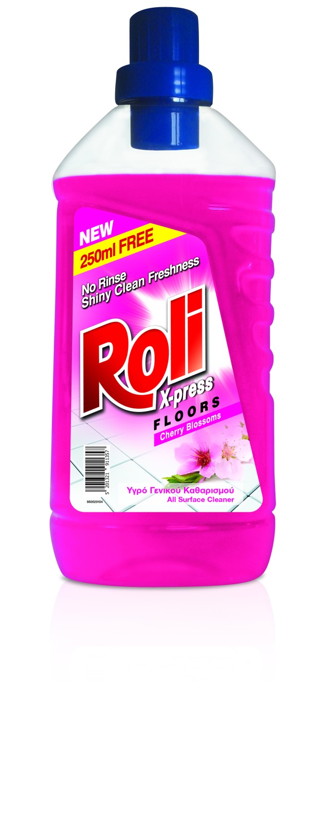 ROLI Xpress Υγρό Γενικού Καθαρισμού Κεράσι 1lt+250ml Δώρο