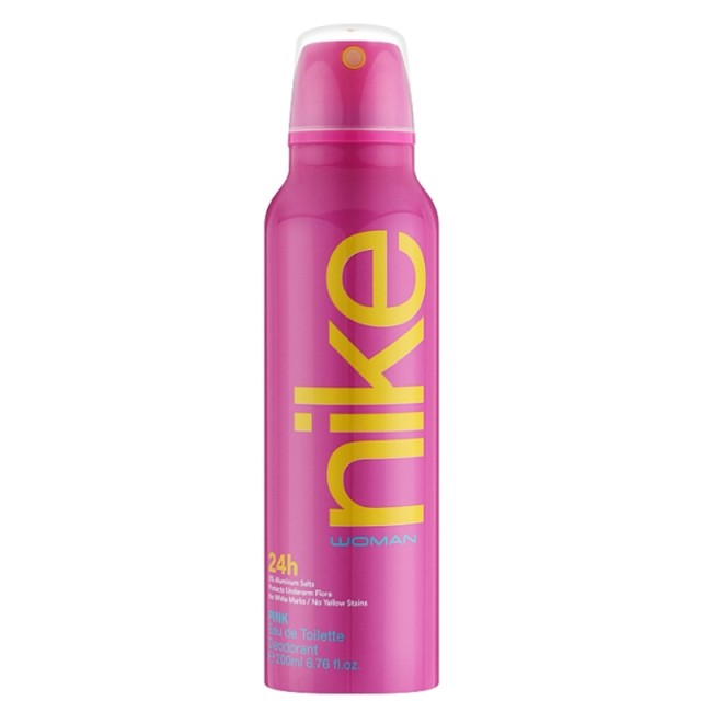 Nike Pink Eau de Toilette Deo Spray, Αποσμητικό Σπρέι Σώματος, 200ml