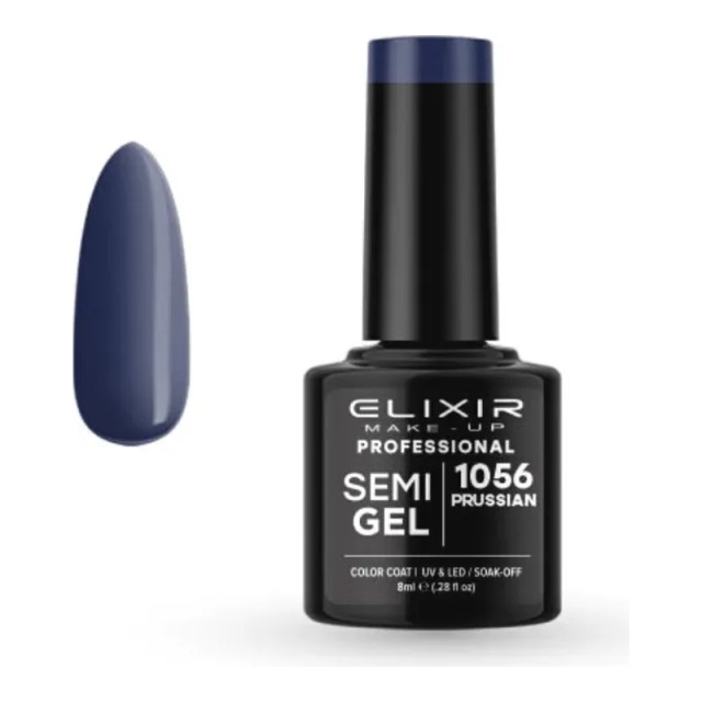 Elixir Semi Gel Νο1056 Prussian Ημιμόνιμο Βερνίκι 8 ml