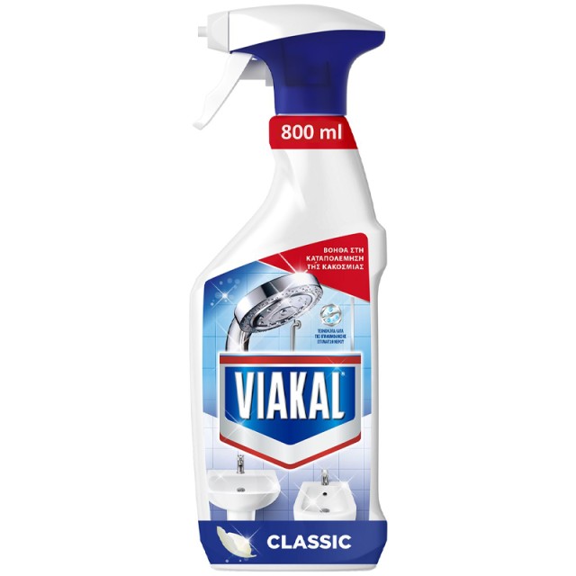 Viakal Classic Σπρέι Καθαριστικό Κατά των Αλάτων, 800ml