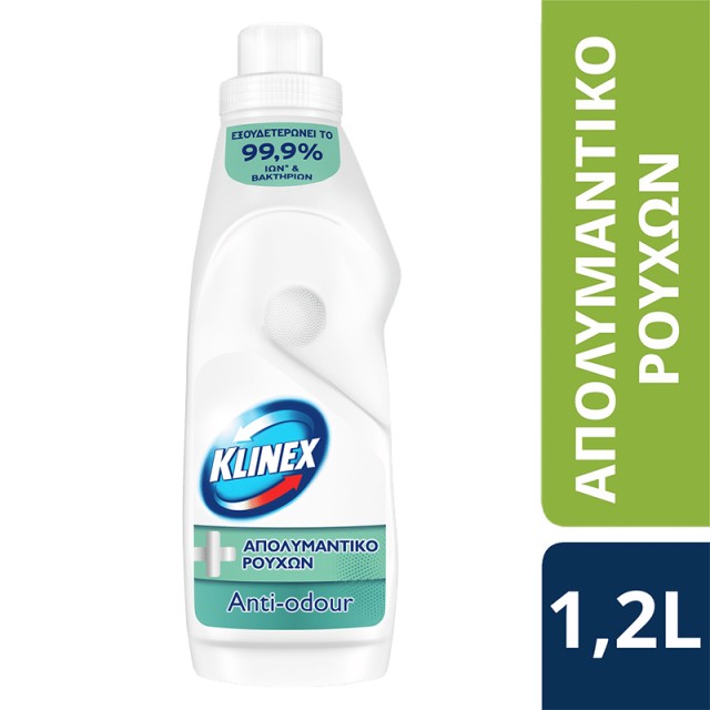 Klinex Anti-Odour, Υγρό Απολυμαντικό Πλυντηρίου Ρούχων, 15μεζ. 1,2lt