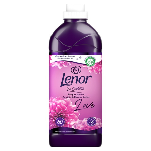 Lenor Amethyst & Floral Bouquet Μαλακτικό Ρούχων 60 Μεζούρες, 1.38L