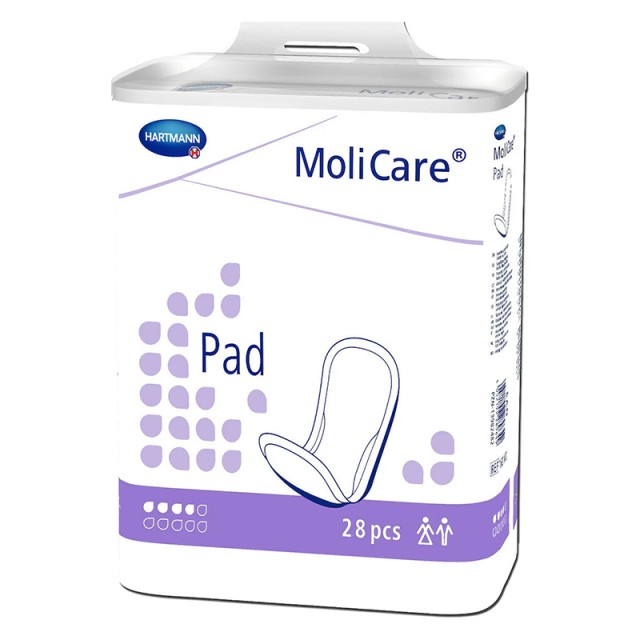 Hartmann MoliCare® Pad 4 σταγόνες, Σερβιέτες Ακράτειας, 28τμχ