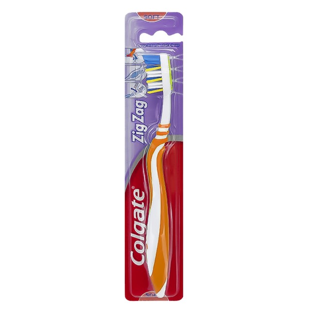 Colgate Zig Zag Soft, Οδοντόβουρτσα Μαλακή, 1τμχ (διάφορα χρώματα)