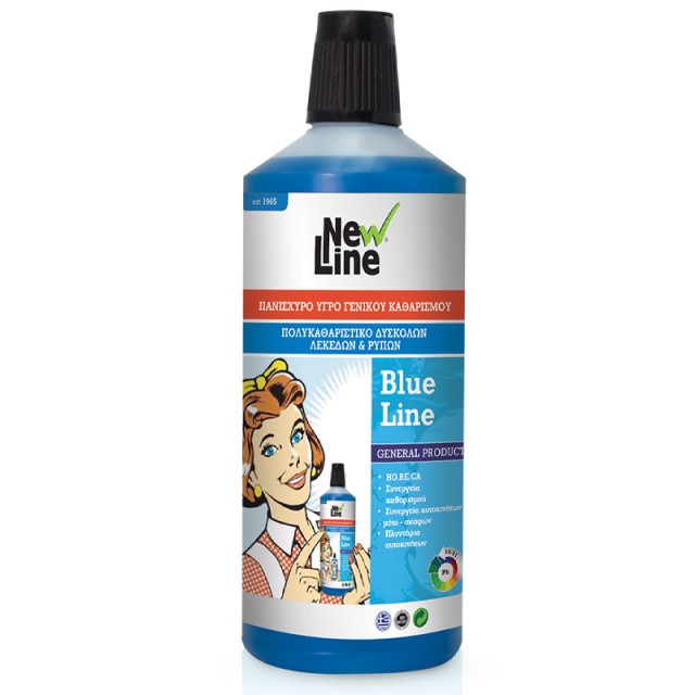 New Line Blue Line, Πανίσχυρο Υγρό Γενικού Καθαρισμού, 1lt