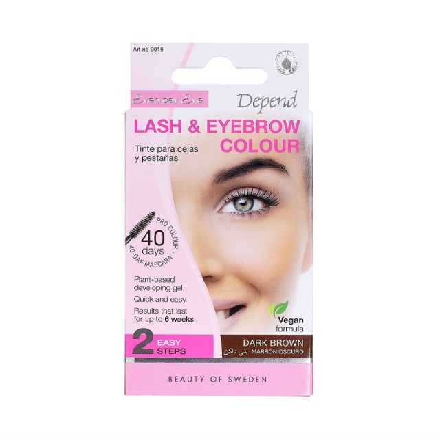 Depend Lash & Eyebrow Colour Dark Brown, Βαφή Βλεφαρίδων & Φρυδιών