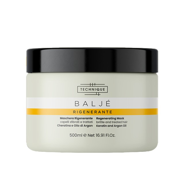 Technique Baljé Regenerating Mask, Μάσκα για Εύθραυστα & Ταλαιπωρημένα μαλλιά από βαφές & styling, 2x500ml, 1+1 ΔΩΡΟ