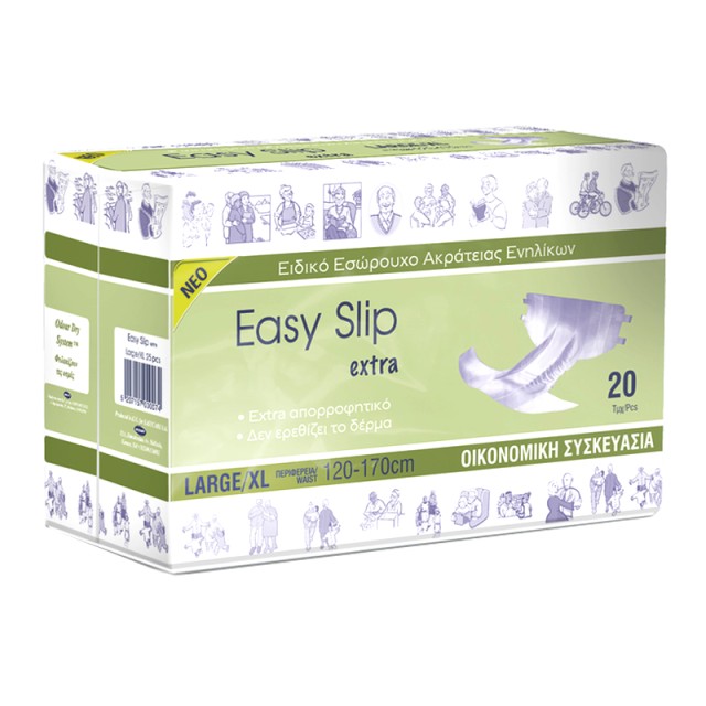 Easy Slip Πάνες Ακράτειας Ενηλίκων, Large-XL, 20τμχ
