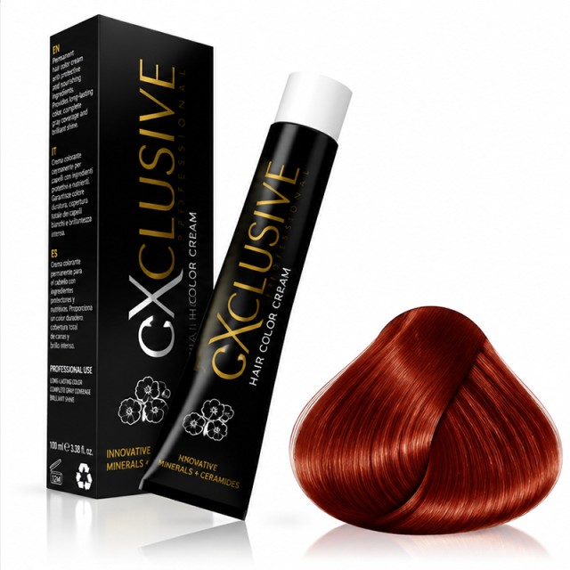 Exclusive Professional Hair Color Cream Βαφή Μαλλιών 100 ml No 7.43