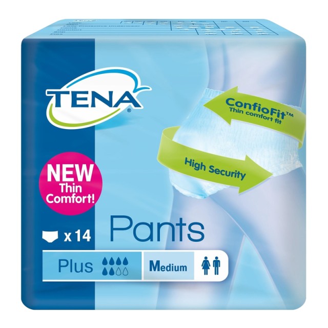 Tena Pants Plus Εσώρουχα Ακράτειας, Medium, 14τμχ