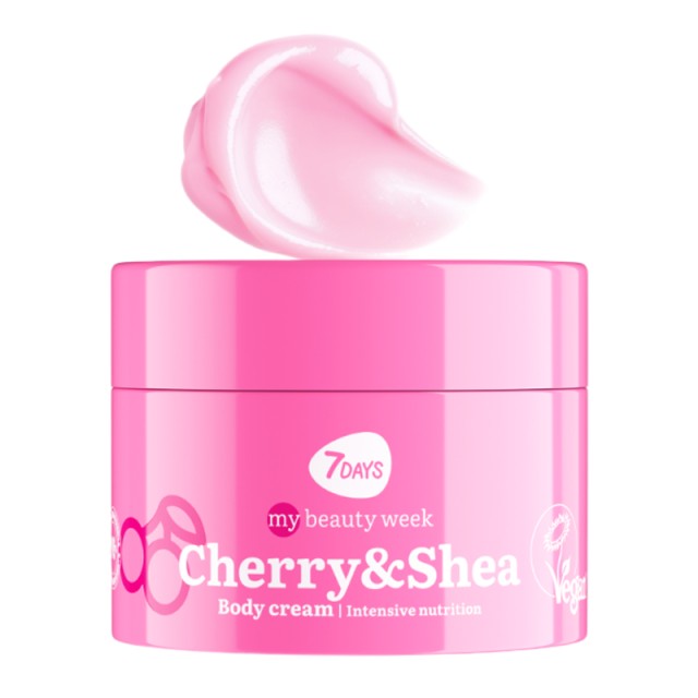 7DAYS KOREAN Cherry & Shea Body Cream, Κρέμα Σώματος, 250ml