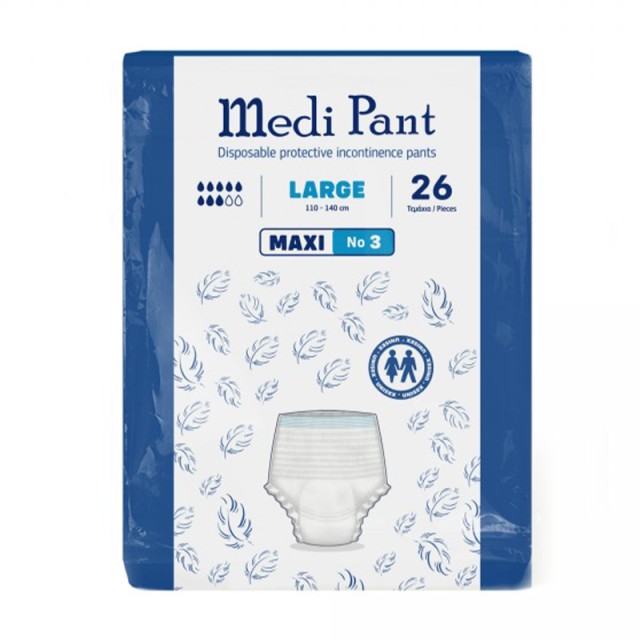 Medi Pant Εσώρουχα Ακράτειας Νο3 Large, 26τεμ.