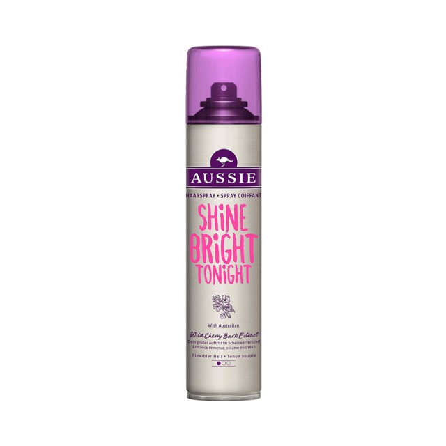 Aussie Shine Bright Tonight Hairspray, Λακ Μαλλιών για Ελαστικό Κράτημα & Λάμψη, 250ml