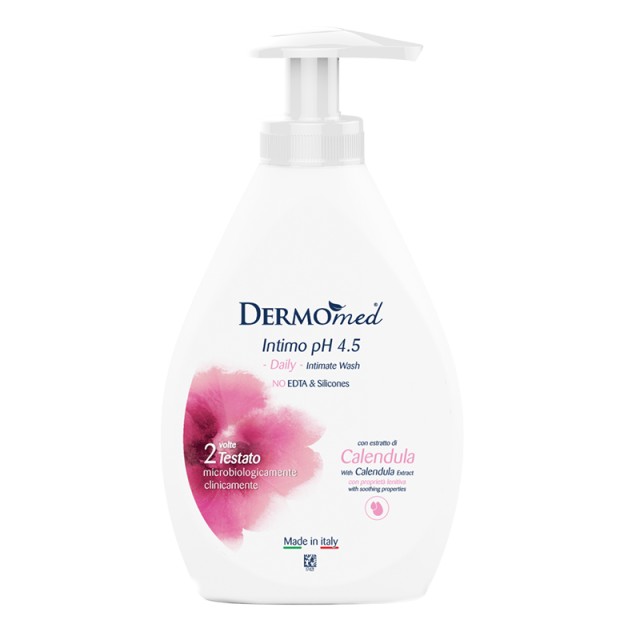 Dermomed Calendula Intimate Wash PH 4,5, Ήπιο Καθαριστικό Κρεμοσάπουνο για την Ευαίσθητη Περιοχή, 300ml