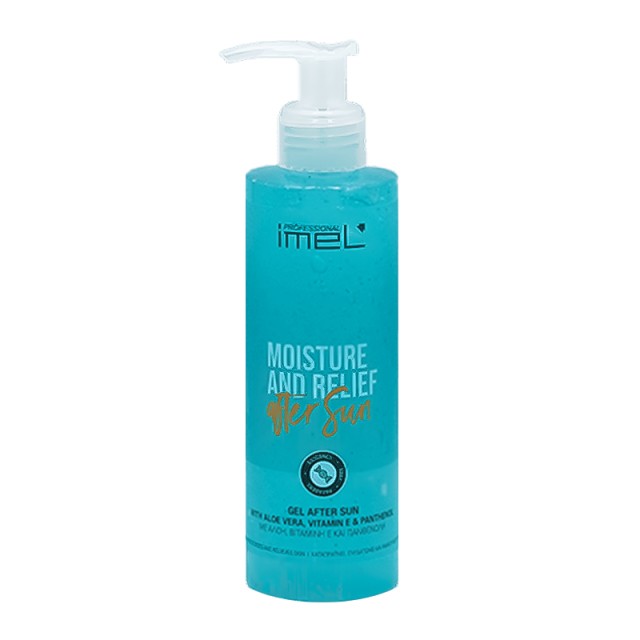 Imel Moisture & Relief After Sun Gel, Καταπραϋντικό Τζελ για Μετά τον Ήλιο με Αλόη, Βιταμίνη Ε & Πανθενόλη, 200ml
