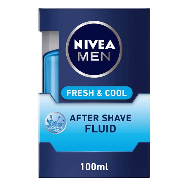 Nivea Fresh & Cool After Shave Fluid, Λοσιόν για μετά το Ξύρισμα, 100ml