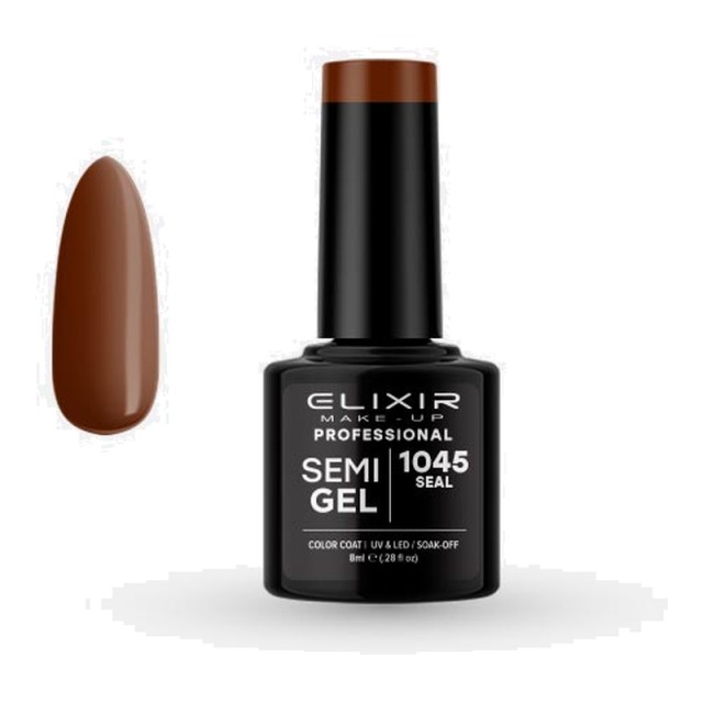 Elixir Semi Gel Νο1045 Seal Ημιμόνιμο Βερνίκι 8 ml