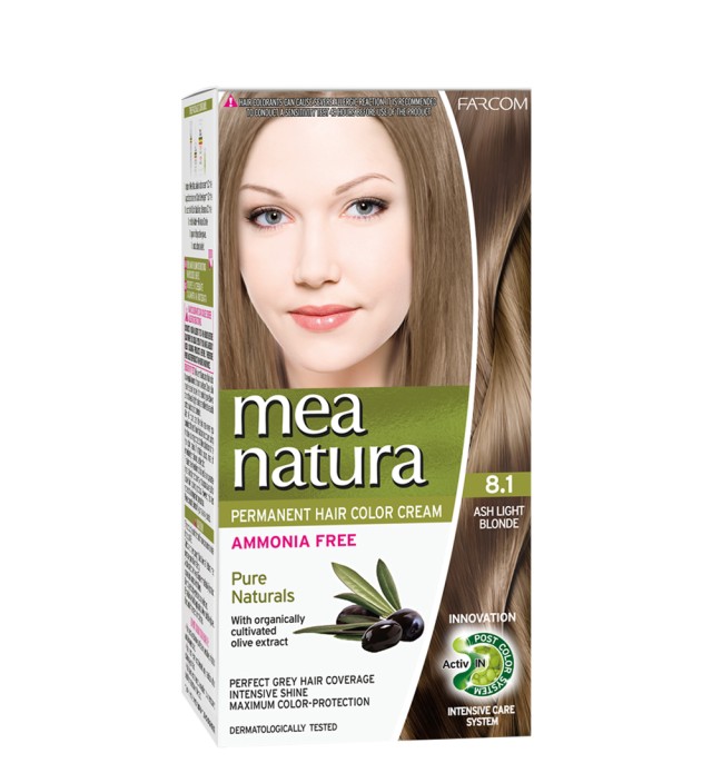 MEA NATURA Σετ Βαφής Χωρίς Αμμωνία, Νο8.1 60ml