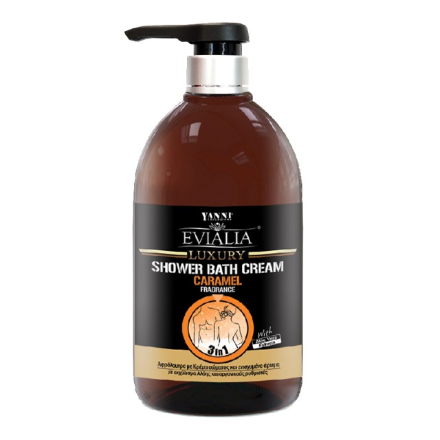 Evialia Hand Cream Soap Caramel, Κρεμοσάπουνο Με Κρέμα & 18 ενεργά συστατικά 500ml