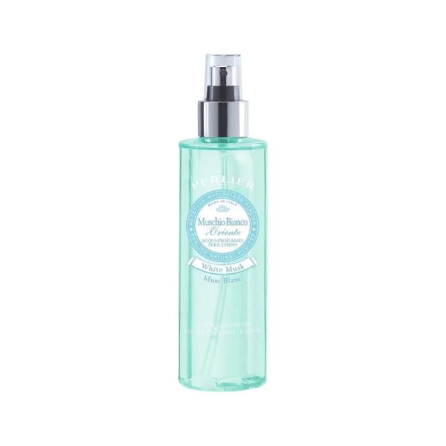 Perlier Muschio Bianco Aqua Profumata, Fragrance Body & Hair Water, 200ml