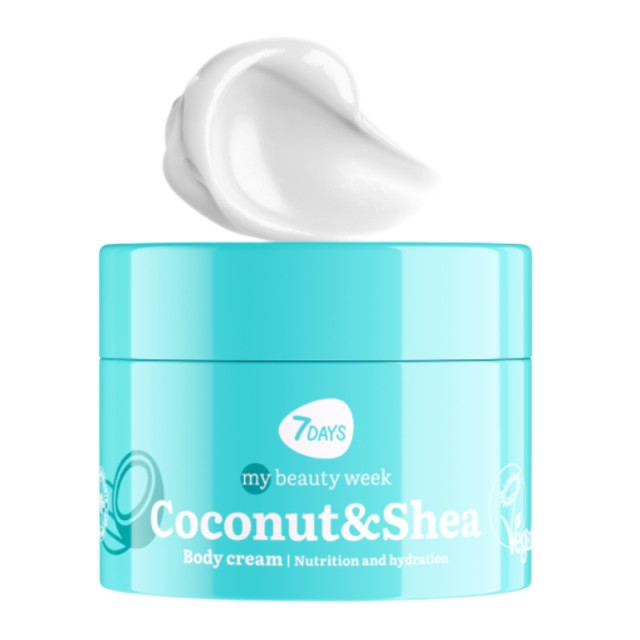 7DAYS KOREAN Coconut & Shea Body Cream, Κρέμα Σώματος, 250ml