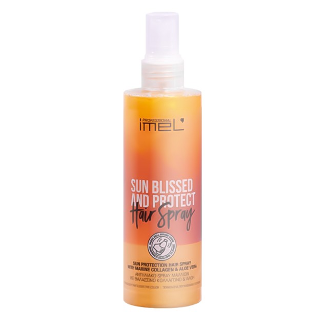 Imel Sun Blissed & Protect Hair Spray, Αντηλιακό Σπρέι Μαλλιών με Θαλασσινό Κολλαγόνο & Αλόη, 200ml