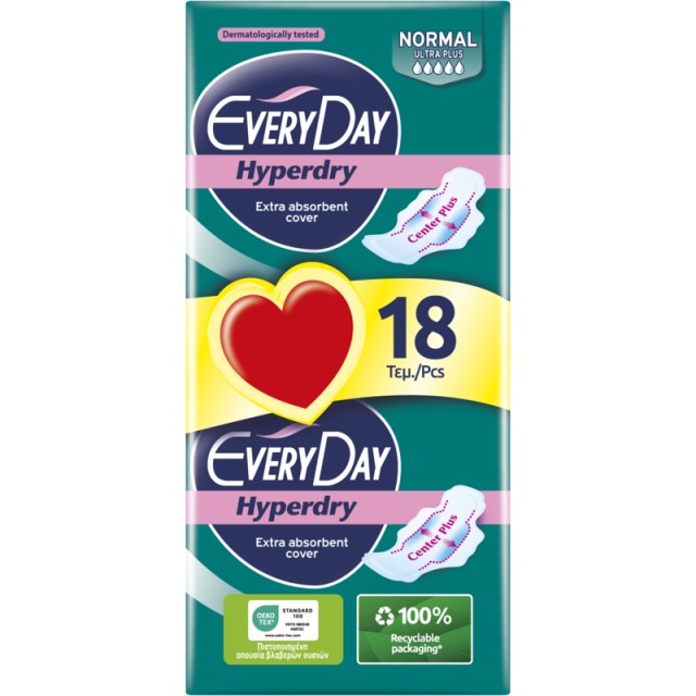 EveryDay Σερβιέτες Hyperdry NORMAL Ultra Plus 18 τεμ.