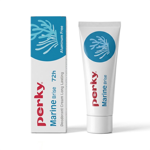 Perky Marine Brise Aluminum Free, Αποσμητική Κρέμα Μακράς Διάρκειας 72h χωρίς Αλουμίνιο 25ml