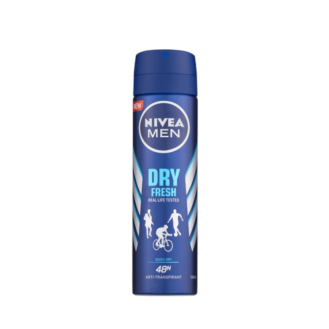 Nivea Men Dry Fresh, Ανδρικό Αποσμητικό Σπρέι, 150ml