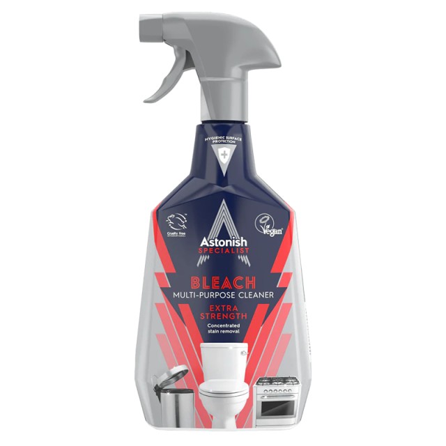 Astonish Specialist Extra Strength Multi-Purpose with Bleach, Πολυκαθαριστικό Σπρέι Γενικής Χρήσης με Χλώριο, 750ml