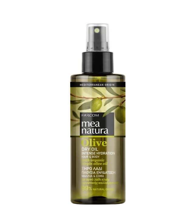 Mea Natura Olive Dry Oil,  Ξηρό Λάδι για Μαλλιά & Σώμα 160ml