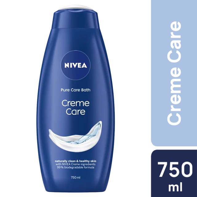 Nivea Creme Care Κρεμώδες με Έλαια Περιποίησης & Μοναδικό Άρωμα, Αφρόλουτρο 750ml