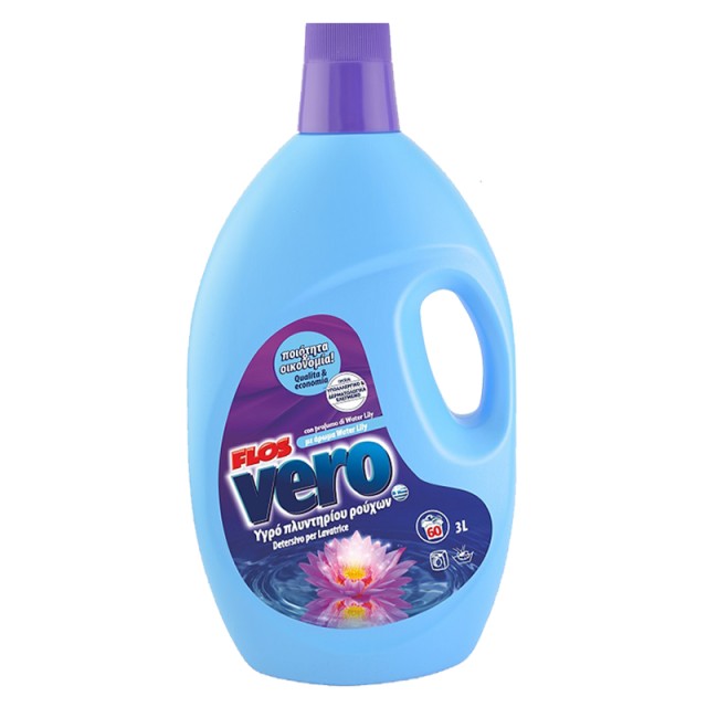 Vero Water Lily, Υγρό Πλυντηρίου Ρούχων, 60μεζ. 3lt