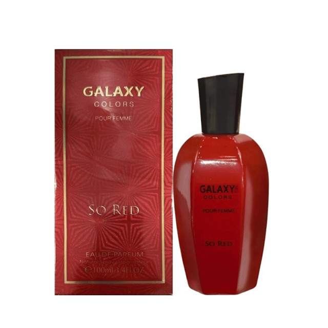 Galaxy Plus Colors So Red Pour Femme Eau de Parfum, 100ml