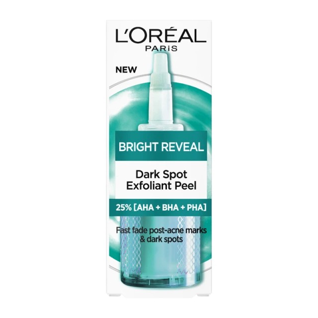LOreal Paris Bright Reveal Dark Spot Exfoliant Peel, Απολεπιστικό Προσώπου, 25ml