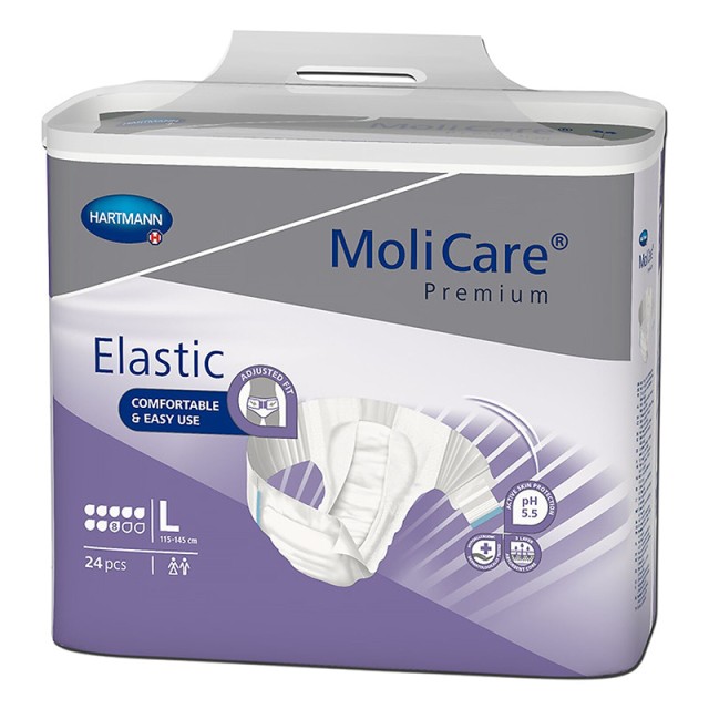 Hartmann MoliCare Premium Elastic Πάνα νύχτας 8 σταγόνες No L, 24τμχ