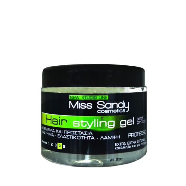 Miss Sandy Styling Gel Νο4, Τζελ Μαλλιών για Έξτρα Δυνατό Κράτημα, 500ml