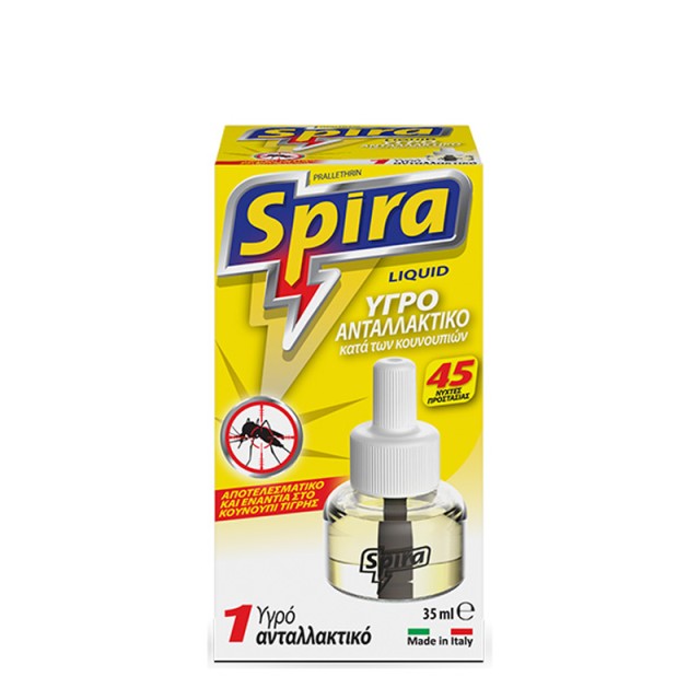 Spira Εντομοαπωθητικό Υγρό Ανταλλακτικό Κίτρινο 45 Νύχτες, 35ml