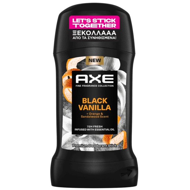 Axe Fine Fragrance Collection Black Vanilla, Ανδρικό Αποσμητικό Στικ, 50ml