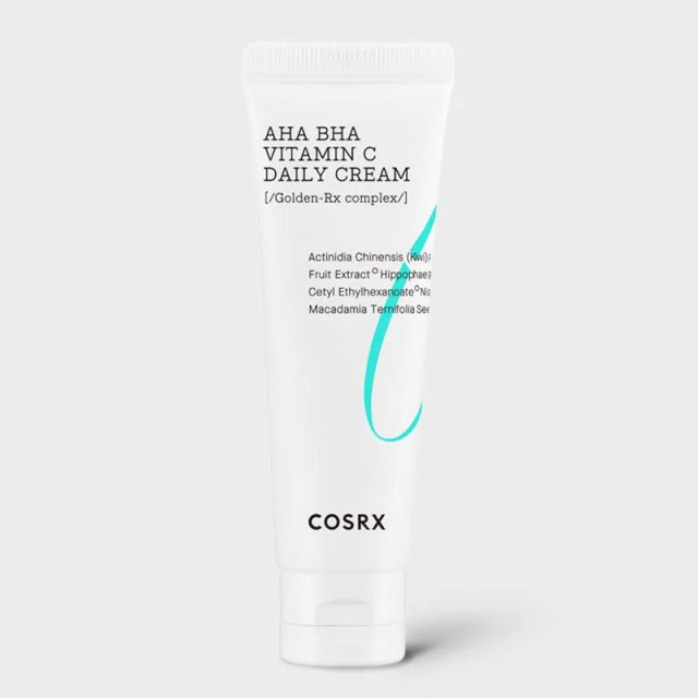COSRX Refresh AHA/BHA Vitamin C Daily Cream, Ενυδατική Κρέμα με Βιταμίνη C κατάλληλη για Θαμπό, Λιπαρό Δέρμα, Δέρμα με Πανάδες & για Μείωση Πόρων, 50ml